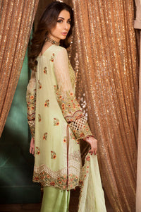 3pc chiffon Embroidered Shalwar Kameez Stitched Suit Ready to wear Maryam’s Designer MG-5