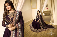 Load image into Gallery viewer, Anarkali Shalwar kameez Designer Dress Fully Stitched Anarkali Suit purple LT Nitya 1703
