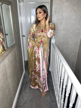 Load image into Gallery viewer, 3 pcs Stitched KHAKI lawn suit Ready to Wear with chiffon dupatta FD-1015A
