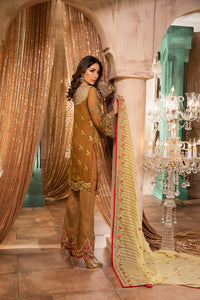 3pc chiffon Embroidered Shalwar Kameez Stitched Suit Ready to wear Maryam’s Designer MG-4