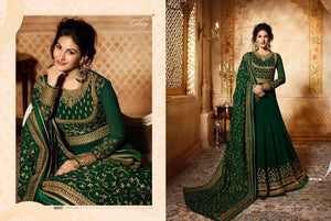 Anarkali Shalwar kameez Designer Dress Fully Stitched Anarkali Suit Glossy Simar 9083 Green