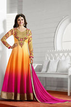 Load image into Gallery viewer, Vinay Prachi Vol 19 Orange &amp; Yellow Anarkali suit semi-Stitched

