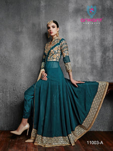 ARIHANT Designers 11003-A EMBROIDERED ANARKALI SUIT STITCHED