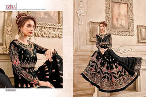 Black Anarkali Shalwar kameez Designer Dress Fully Stitched Anarkali Suit ZAIRA D-1003