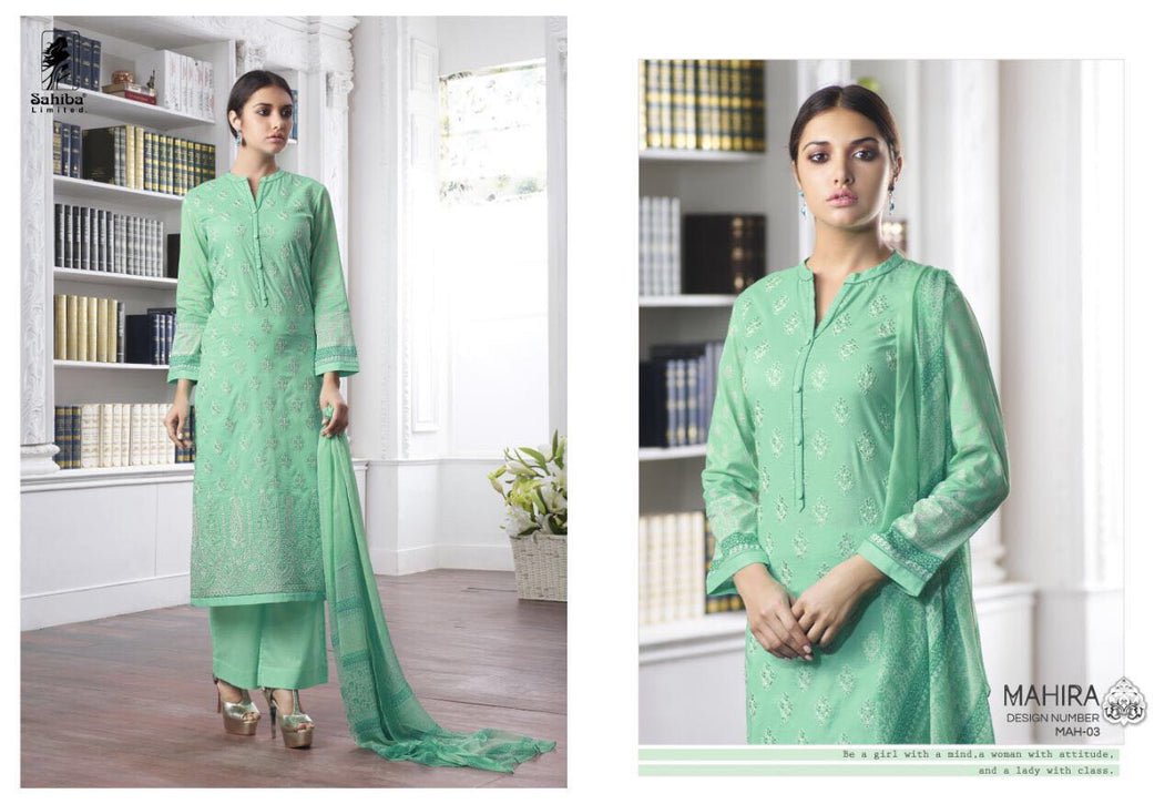 Sahiba mahira High quality cotton green shalwar Kameez Suit XXXL 46” Bust