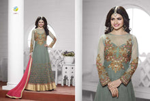Load image into Gallery viewer, Vinay Prachi Vol 19 Grey Anarkali suit semi-Stitched

