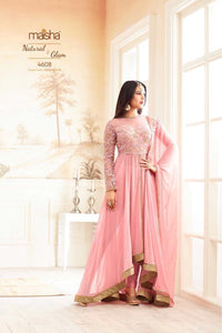 Designer Pink Anarkali Dress Fully Stitched