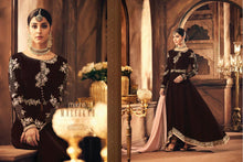 Load image into Gallery viewer, Anarkali Shalwar kameez Designer Velvet Dress Fully Stitched Maisha Maleekah 6204
